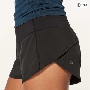 lululemon athletica Black Athletic Shorts - speedy